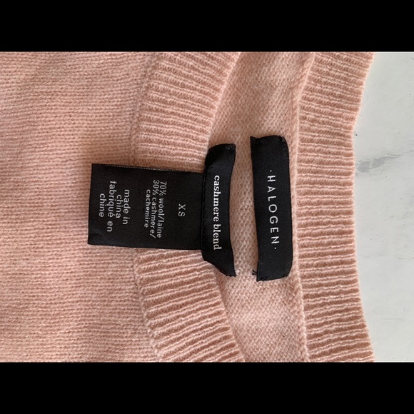 Halogen Wool & Cashmere Button Sleeve Sweater - Picture 4 of 7